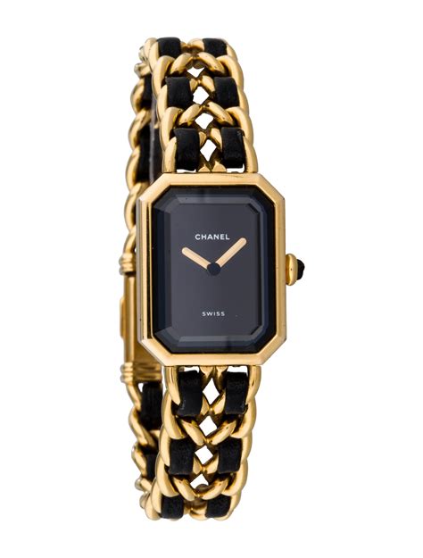 vintage ladies two tone chanel paris gold link watch|chanel diamond watch.